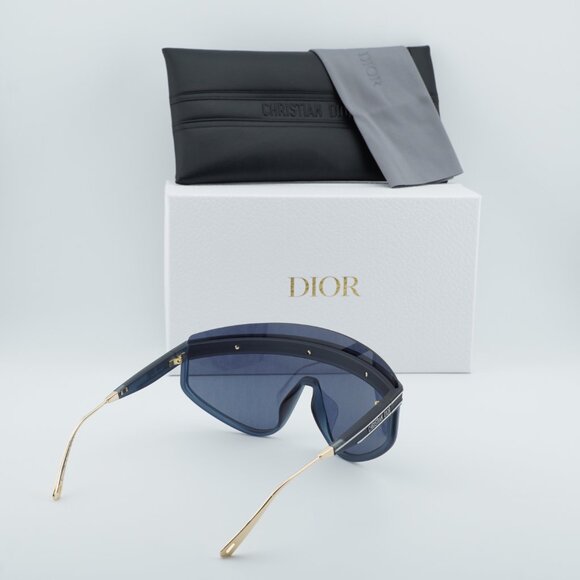 Exclusive Sale! Dior DIORCLUB M2U 31B8 Shield Sunglasses - Matte Navy Blue